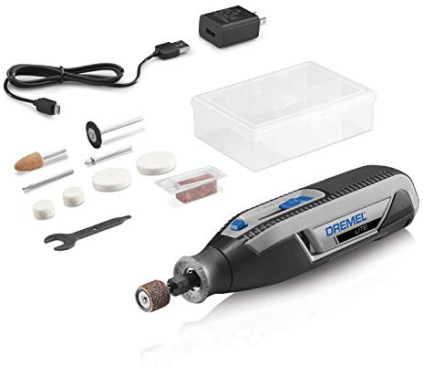 Dremel Lite 7760 N/10 4V Li-Ion Cordless Rotary Tool, Variable Speed Multi-Purpose Kit, USB Charging, Easy Accessory Changes - Perfect For Light-Duty DIY & Crafting, Sanding, Engraving and Polishing