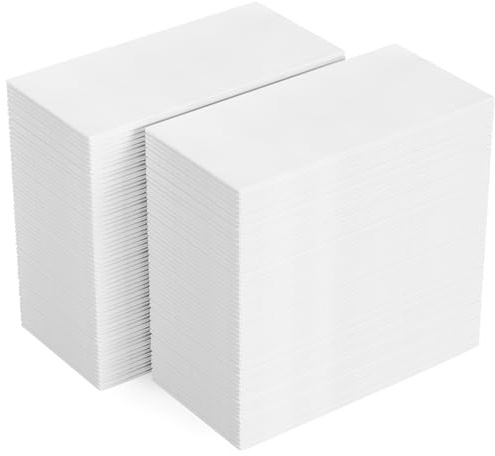 FOCUSLINE 200 Disposable Bathroom Napkins, Linen-Feel Paper Guest Towels, Soft and Absorbent Paper Hand Towels Party Napkins for Bathroom, Kitchen, Dinner, or Event, White, 12 x 17