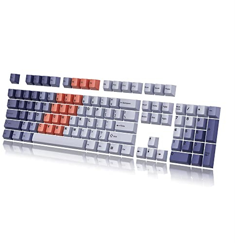 Anpassade tangentkåpor | Dye Sublimation PBT Keycap set för mekaniskt tangentbord, 139 nycklar | Cherry-profil | ANSI US-layout | kompatibel med Cherry MX, Gateron, Kailh, Outemu, Sunset