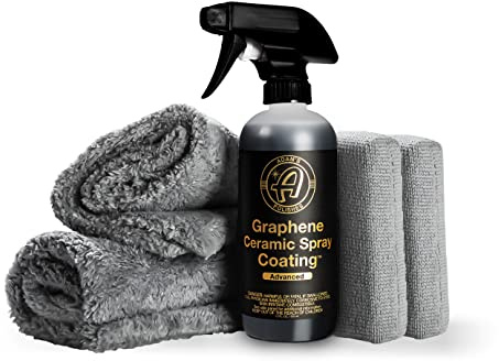 Adam's Advanced Graphene Ceramic Spray Kit – 18 mois et plus de revêtement en céramique d'oxyde de graphène pour voitures, bateaux, camping-cars et motos – Ajoute une brillance, une profondeur, une