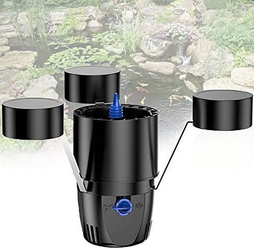 LINTAIZUO Skimmer para Estanque de Peces, Skimmer y clarificador Flotante para Piscina, Limpiador automático de Piscinas, Skimmer Flotante de succión para Estanque de Peces, Piscina, jardín
