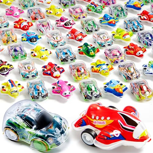 JOYIN 50 Pcs Mini Autos Kinder, Rückziehautos und Spielzeugautos, Kleine Autos, Mitgebsel Kindergeburtstag, Kleine Geschenke für Kinder 3 Kinder
