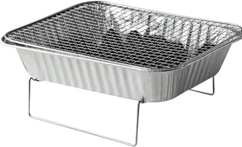BBQ Grill Utomhus Bärbar Engångsgrill Hem Utomhus Picknick Grill Spis med kol 2-3 personer