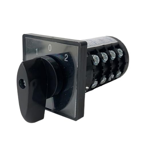 Interruptor giratorio HZ5B-20/4, interruptor de conmutación universal eléctrico de tres posiciones y 16 terminales, 20 A, 4 polos, 1 unidad
