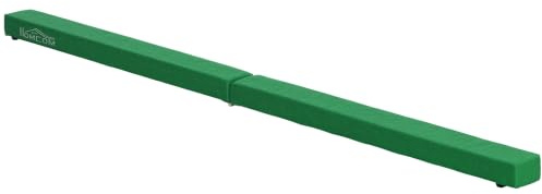 HOMCOM Schwebebalken 210cm Faltbar Gymnastik für Kinder Erwachsene | Balance Beam, Balken Turnen Gymnastikbalken, Trainingsgeräte Balancierbalken, für Zuhause Fitness Training Turnen