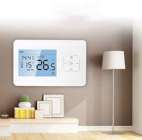 Termostato inteligente, control de voz por aplicación, regulación eficiente de la temperatura, diseño elegante para calderas y aplicaciones de calentamiento de agua