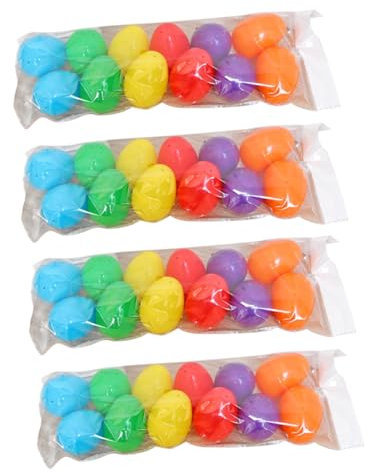 Toyvian 48pcs Easter Multi-functional Decorative Eggs Easter Fillers Decorating Kit Party Favor