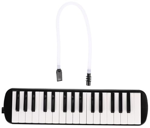 Abaodam Professionelle Melodica Mit 32 Tasten Robustes Abs Material Schwarz Für Kinder Und Anfänger Melodica Instrument Mit Kurzem Und Langem Mundstück Musikspielzeug Für Schüler Und Erwachsene