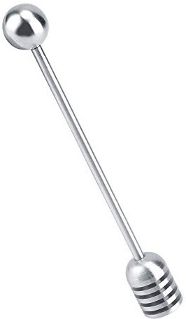 Solid Stainless Steel Honey Dipper Drizzler Stirrer Spoon Mixing Honey Comb Stick Tool