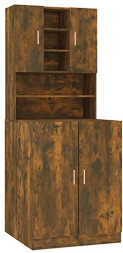 Mobile per Lavatrice Rovere Fumo in Legno Multistrato, Casa e Giardino, Accessori elettrodomestici, Accessori lavatrici e asciugatrici, Accessori per lavatrici e asciugatrici Rovere Fumo