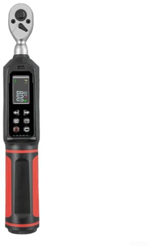 Chiave dinamometrica digitale, 1/4 3/8 1/2 di pollice con cicalino di vibrazione LED protezione da sovraccarico 9 modalità preimpostate unità di commutazione testa a cricchetto a sgancio rapido (6,3