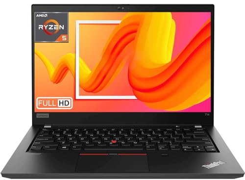 Lenovo Thinkpad T14 Laptop Business, 14 FHD(1920x1080), AMD Ryzen 5 PRO 4650U, 512GB SSD, 16GB RAM, Bluetooth, Qwerty keyboard, Win11 Pro (Renewed)