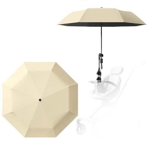 EpheyFIF Ombrellone parasole per passeggino UPF 50+: elegante protezione UV per passeggino bambino