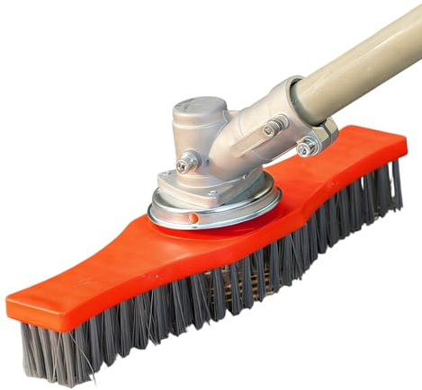 Outils de nettoyage de terrasse pour tondeuse à gazon | Outils de nettoyage de jardin - Brosse de nettoyage pour débroussailleuse pour le nettoyage - Pour terrasse, jardin, sol, patio, carrelage