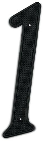 husnummerplaketter, 1 St 101 Mm Metall Husnummer 4 Tum Svart Aluminiumlegeringsnummer Brevlåda Adressskylt #0-9(1 Black)