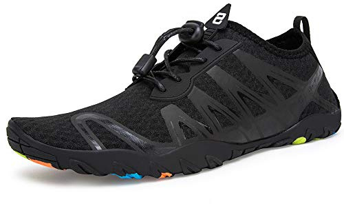 WateLves Strandschuhe Damen Herren Wasserschuhe Badeschuhe Unisex Atmungsaktiv Leicht Barfußschuhe rutschfeste für Schwimmen Tauchen