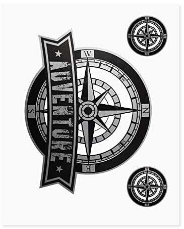 Adventure Sticker für Bauletti Motorrad, 20 x 24 cm