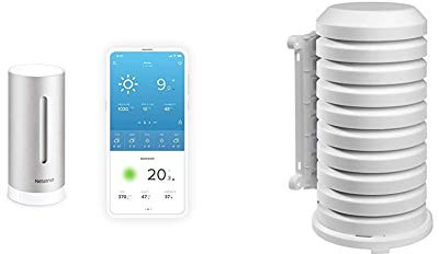 Netatmo Módulo Adicional para la Estación Meteorológica Netatmo, NIM01-WW + TFA 98.1114.02 - Protectora para transmisor al aire libre