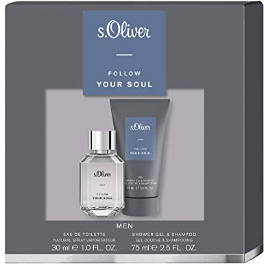 s.Oliver® Follow Your Soul Men | Geschenkset I Duo Set: Eau de Toilette 30 ml & Duschgel 75 ml