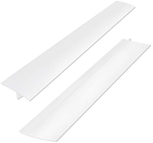 Silikon Gap Cover Küche Lückenfüller Dichtungsband Spill Guard Seals für Kochfeld Herd Ofen Waschmaschine Lücke 2 Stück Weiß
