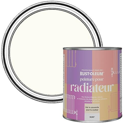 Rust-Oleum Off White Heat Resistant Radiator Paint in Matt Finish - Antique White 750ml (SHDRCT1111)