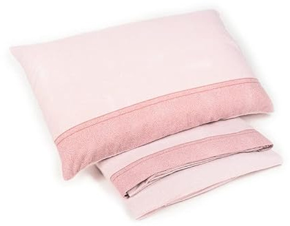 Set Lenzuola in Flanella Completo Letto Matrimoniale MADE IN ITALY (2P, Cipria)