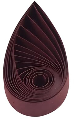 Pestal Papierstreifen für Origami-Papierstreifen, 5 mm, einfarbig, 0,5 cm, Burgunderrot Nr. 21