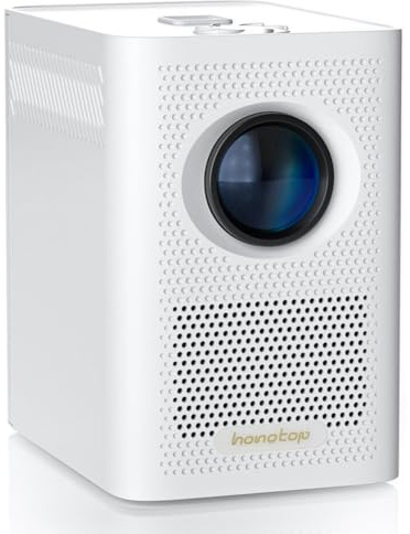Gsrimgratoe Proiettore LED Portatile Proiettore Portatile Smart TV WiFi Proiettore Domestico Proiettore LED Proiettori Video EU-Plug