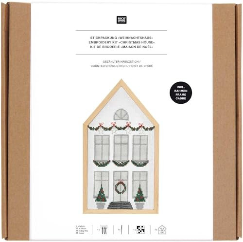 Stickpackung Gezählter Kreuzstich, Haus mittel