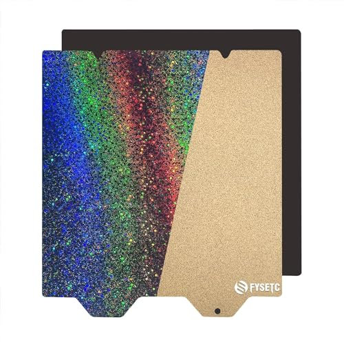3D Printer Upgrade Platform Voro 0.2 Build Plate:120x120mm PEY Colorful Smooth PEY -Textured PEI Dual Sides Spring Steel PEI Sheet with Sticker Removable Print Bed