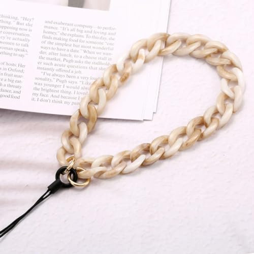 YOGAYE Acryl Handy Kette Vintage Bunte Männer Frauen Paar Telefon Lanyard Anti-Drop Handy Hängenden Seil Schmuck