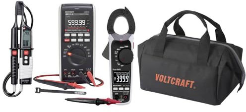 VOLTCRAFT VC-12884330+VC-8466760-Set Messgeräteset Industrie digital Datenlogger CAT III 1000 V, CAT IV 600 V Anzeige (