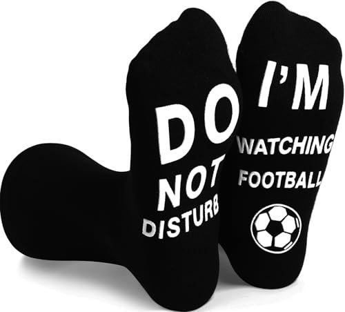 Funny Football Gifts for Dad Men: Present Novelty Gifts Socks Ideas for Teenage Boys, Fathers Day Daddy Gifts from Son Daughter, Unusual Christmas Stocking Fillers for Boyfriend Husband Brother