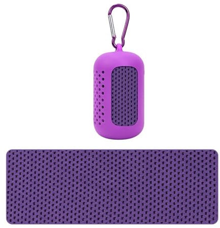 AYWTIUN Sporthandtuch 1PC Sport Mikrofaser Schnelltrocknendes Handtuch Tragbares Ultraleichtes Saugfähiges Handtuch for Schwimmbad Fitnessstudio Fitness Yoga Strandtuch(Purple)