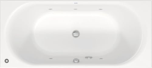 Duravit D-Neo baignoire à remous encastrée avec deux coulisses, 1800x800 mm, 760476000JP1000