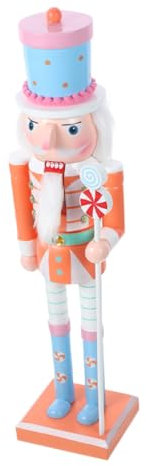 IMIKEYA Christmas Nutcracker Ornaments Small Wood Figure for Xmas Tree Decorations Traditional Soldier Style Unique Wood Craft for Holiday Home Decor