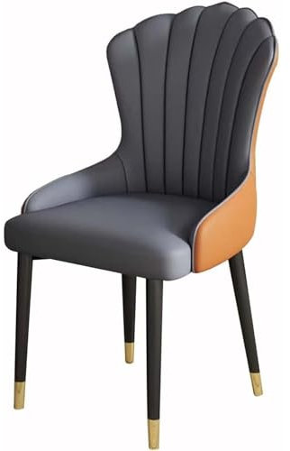 Küchen- und Esszimmerstühle mit niedriger Rückenlehne, gepolsterte Esszimmerstühle im 2er-Set, Moderne Esstischstühle ohne Armlehnen mit Beinen aus Massivholz