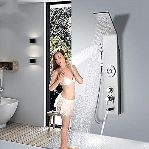 Panneau De Douche En Nickel Colonne Pluie Cascade Pommeau De Douche Massage Spa Jet Mitigeur Mitigeur Salle De Bain Ensemble De Robinet De Douche-TYPE A,TYPE A