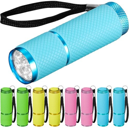 VicBou Mini Torcia LED, Super Luminoso Torcia Elettrica, Torcia con cordino per Campeggio, Escursionismo, Emergenza, Interruzione di Corrente