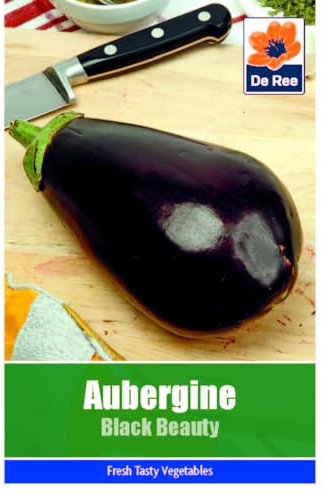 Aubergine Black Beauty Seeds - 140 Seeds Vegetable Grow Your Own Garden Salad Herb Vegetable Seed