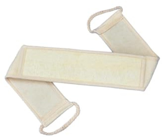 PACKOVE 3 Stück Natürlicher Luffa Rückenschrubber Bade Und Körperbürste Peeling Rückziehstreifen Für Dusche Und Spa Beige Massage Fördernd