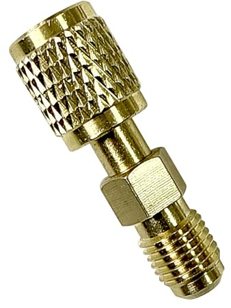 ZHUMCCY Raccord de Récipient de Frigorigène | Adaptateur pour Pompe à Vide | Raccord À Filetage Inversé, Connecteur 6,35 mm Pour Recharge Précise Des Systèmes Split