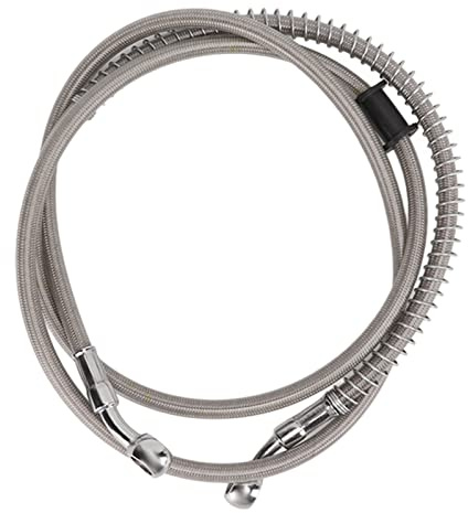Wakects Tubo Freno Universale per Moto, Frizioni Freno in Acciaio PVC per la Maggior Parte delle Moto, Installazione Semplice e sensibilità dei Freni Migliorata (140 cm)