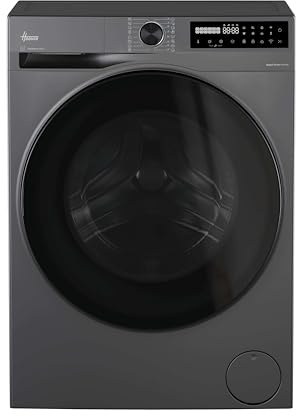 Hoover Pro Wash Series 5 Washing Machine, 10kg, Graphite, A-20%, 1400 RPM | XL Soft Drum, AI Silent Motion, ProActive Wash, Smart Spray, Clean Shield, hOn App, Quiet Mark, Freestanding, HBP 410BL8G-80