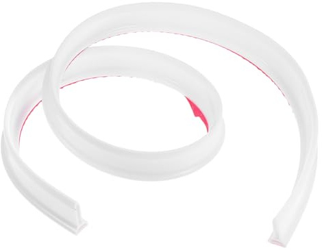 Vaguelly Striscia Sigillante Doccia in Silicone Bianco Flessibile per Separazione Acqua Asciutto Bagnato per Accessori da Bagno