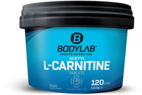 Bodylab24 Acetyl L-Carnitin 120 Tabletten, natürliche Aminosäure, für Ausdauer- und Kraftsportler in der Definitionsphase, 500mg Acetyl L-Carnitin pro Tablette, glutenfrei, laktosefrei, zuckerfrei