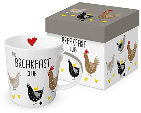 Paper Product Design Kaffeebecher Huhn mit Geschenkbox, Tiertasse Breakfast Club
