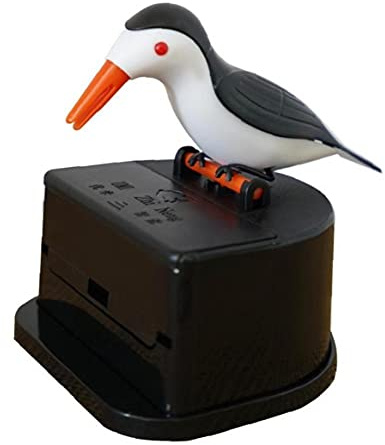 TOSSPER Vogel Zahnstocher Spender, Automatische Vogel Toothpickkasten Zahnstocher Inhaber Netter Kolibri Specht Zahnstocher Fall
