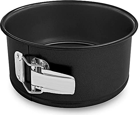Guardini, Tortiera apribile 1 fondo Ø 20 cm, Bordo alto, Acciaio con rivestimento antiaderente, Nero, Made in Italy, Linea Gardenia