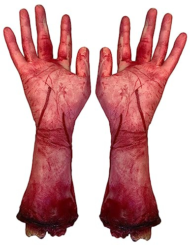 Yardwe 2 Stück Horror-Prothesen-Handdekoration Trick-Requisiten Gebrochene Hände Requisiten Halloween-Körperteil-Requisite Schaum Fake-Arme Halloween-Zubehör Fake-Arm-Modell Simuliertes